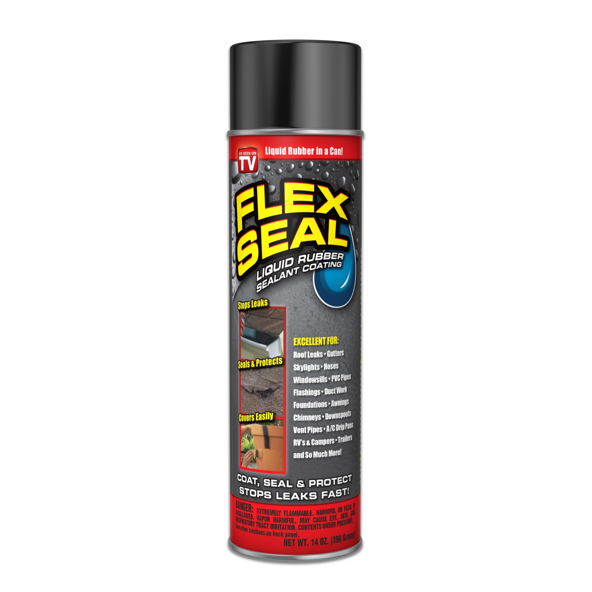 slide 1 of 1, Flex Seal Liquid Rubber Sealant Coating, 14 oz