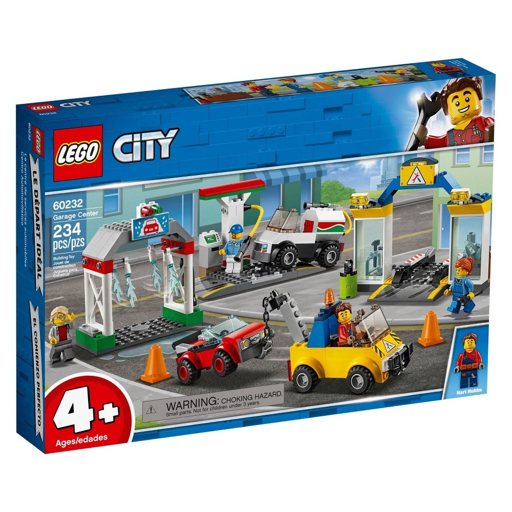 slide 3 of 7, LEGO City Garage Center 60232 Building Kit for Kids 4+ with Toy Vehicle, 234 ct