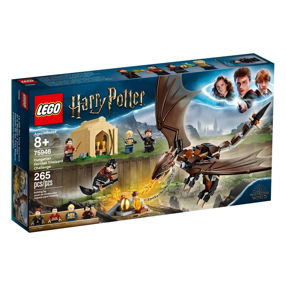 slide 4 of 7, LEGO Harry Potter Hungarian Horntail Triwizard Challenge 75946 Toy Dragon Building Kit, 1 ct