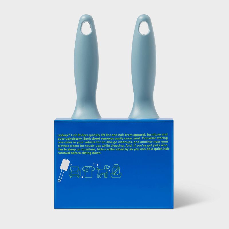 slide 3 of 3, Super Stick Lint Roller Set - 2ct - up&up™, 2 ct