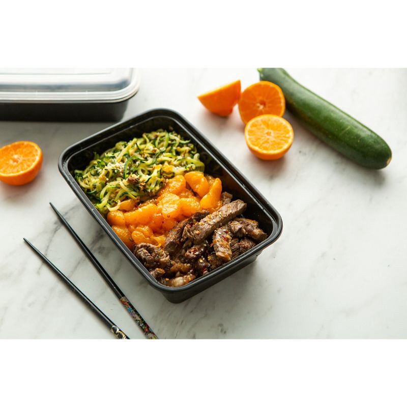 slide 5 of 13, GoodCook Meal Prep 1 Compartment Rectangle Containers + Lids - 4Cups - 20 pcs/10ct - Black, 20 ct, 10 ct