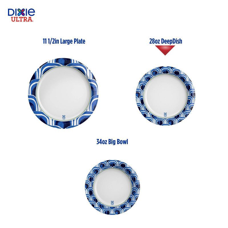 slide 3 of 7, Dixie Ultra 9" Deep Dish Paper Plates - 28oz/18ct, 28 oz, 18 ct