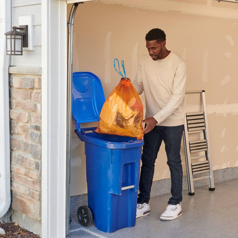 slide 6 of 6, Hefty Renew Orange Drawstring Trash Bags - 13gal/20ct, 13 gal, 20 ct