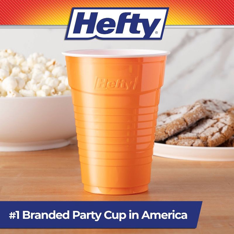 slide 3 of 7, Hefty Party On! Disposable Cups - 80ct/16oz, 80 ct; 16 oz