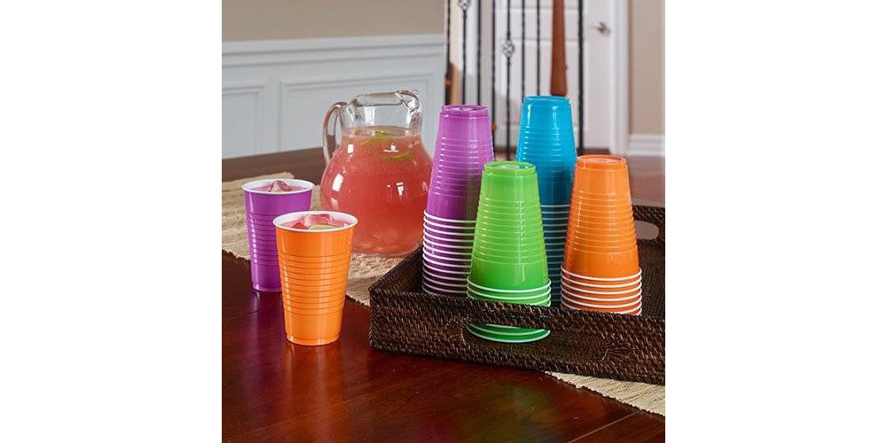 slide 3 of 3, Hefty Everyday Color Party Cups, 80 ct