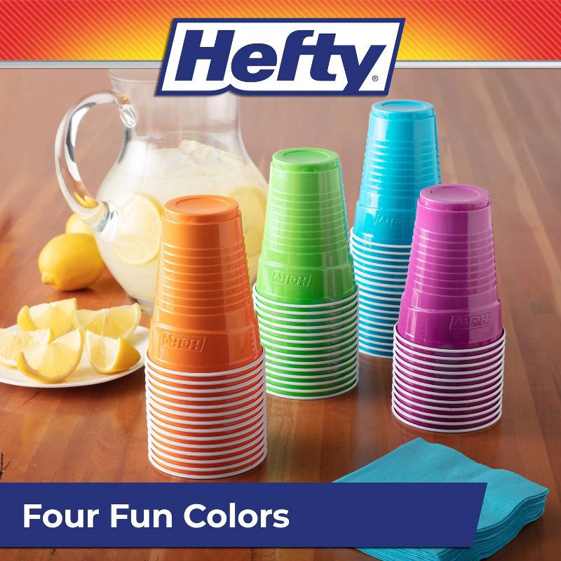 slide 6 of 7, Hefty Party On! Disposable Cups - 80ct/16oz, 80 ct; 16 oz