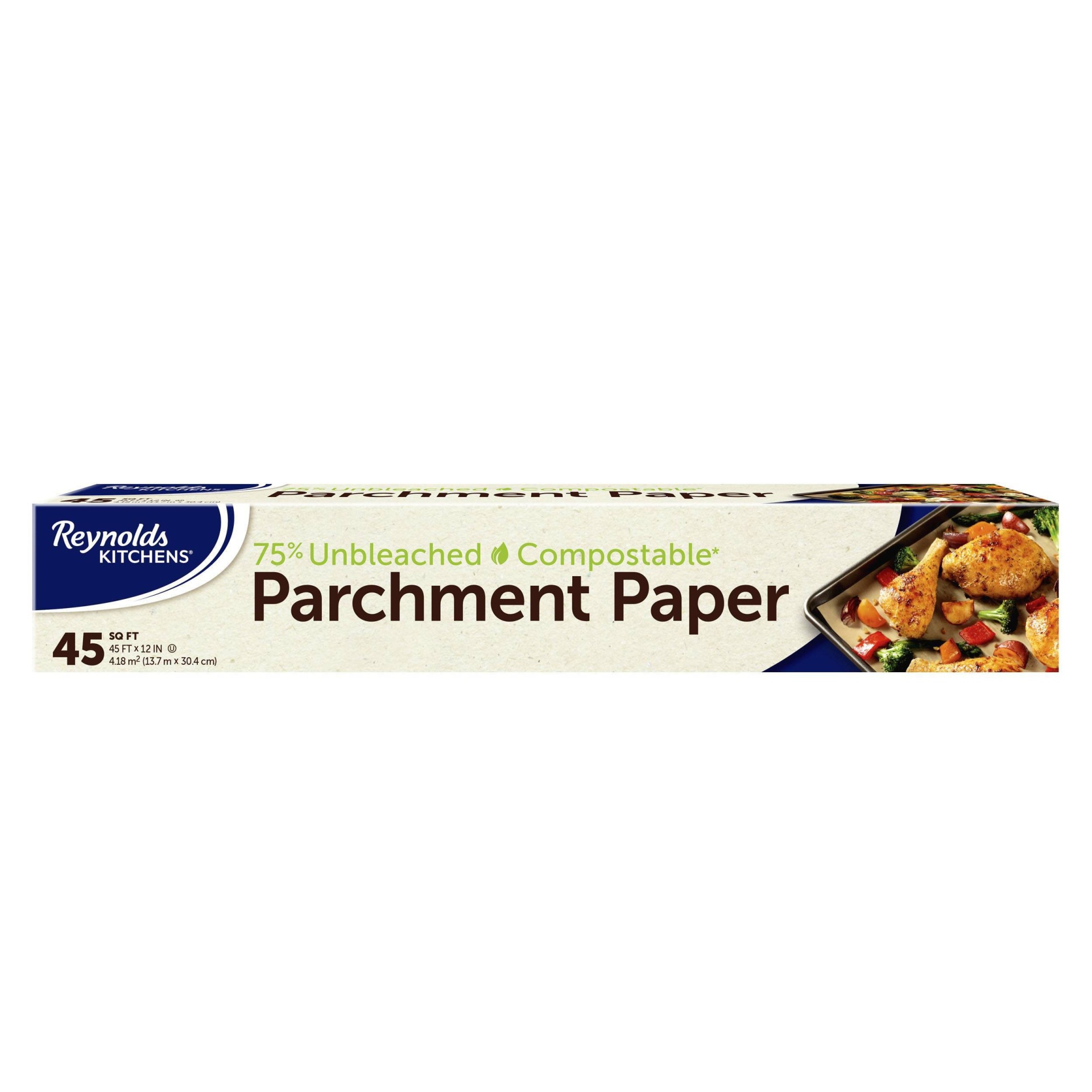 slide 1 of 5, Reynolds Kitchens Unbleached Parchment Paper - 45 sq ft, 45 sq ft