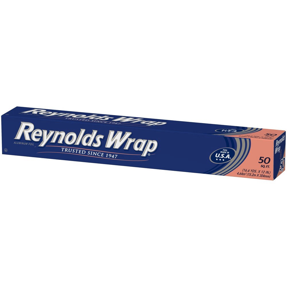 slide 3 of 8, Reynolds Wrap Standard Aluminum Foil - 50 sq ft, 50 sq ft