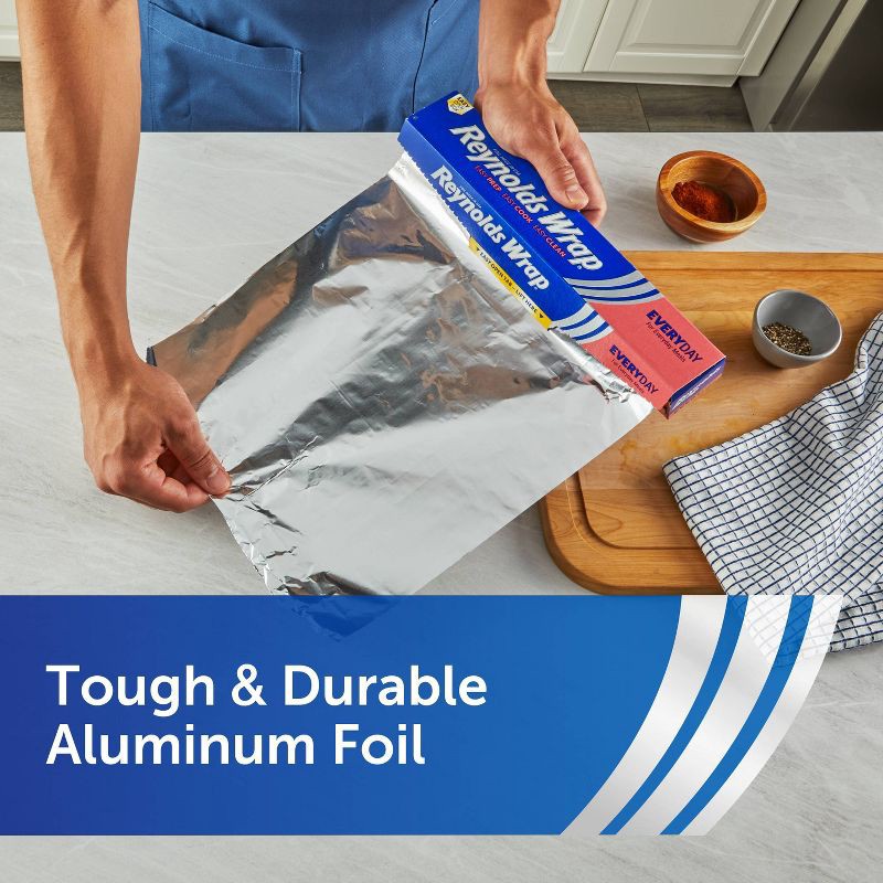 slide 4 of 8, Reynolds Wrap Standard Aluminum Foil - 50 sq ft, 50 sq ft
