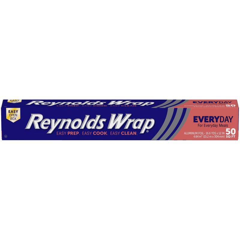 slide 1 of 8, Reynolds Wrap Standard Aluminum Foil - 50 sq ft, 50 sq ft