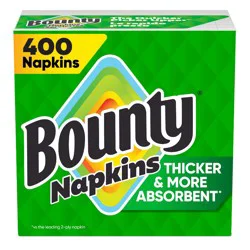 Bounty Napkins White - 400ct