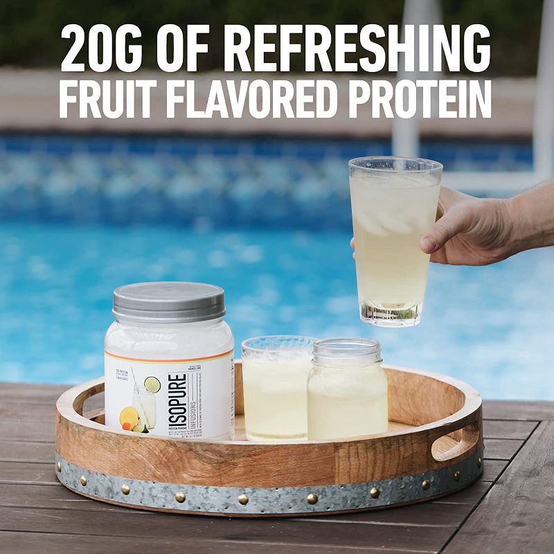 slide 3 of 10, Isopure Infusions Plant Based Protein Powder - Tropical Punch - 14oz, 14 oz