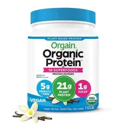 Orgain Organic Vegan Protein & Superfoods Organic Plant Based Powder - Vanilla - 18oz