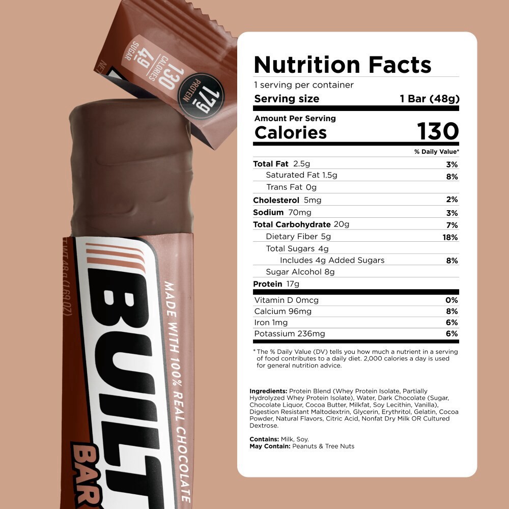 slide 2 of 4, Built Brands Double Chocolate Bar Case Lot Sale, 12 ct