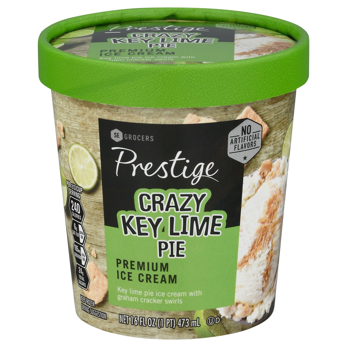 slide 1 of 1, SE Grocers Prestige Key Lime Pie Ice Cream, 16 oz