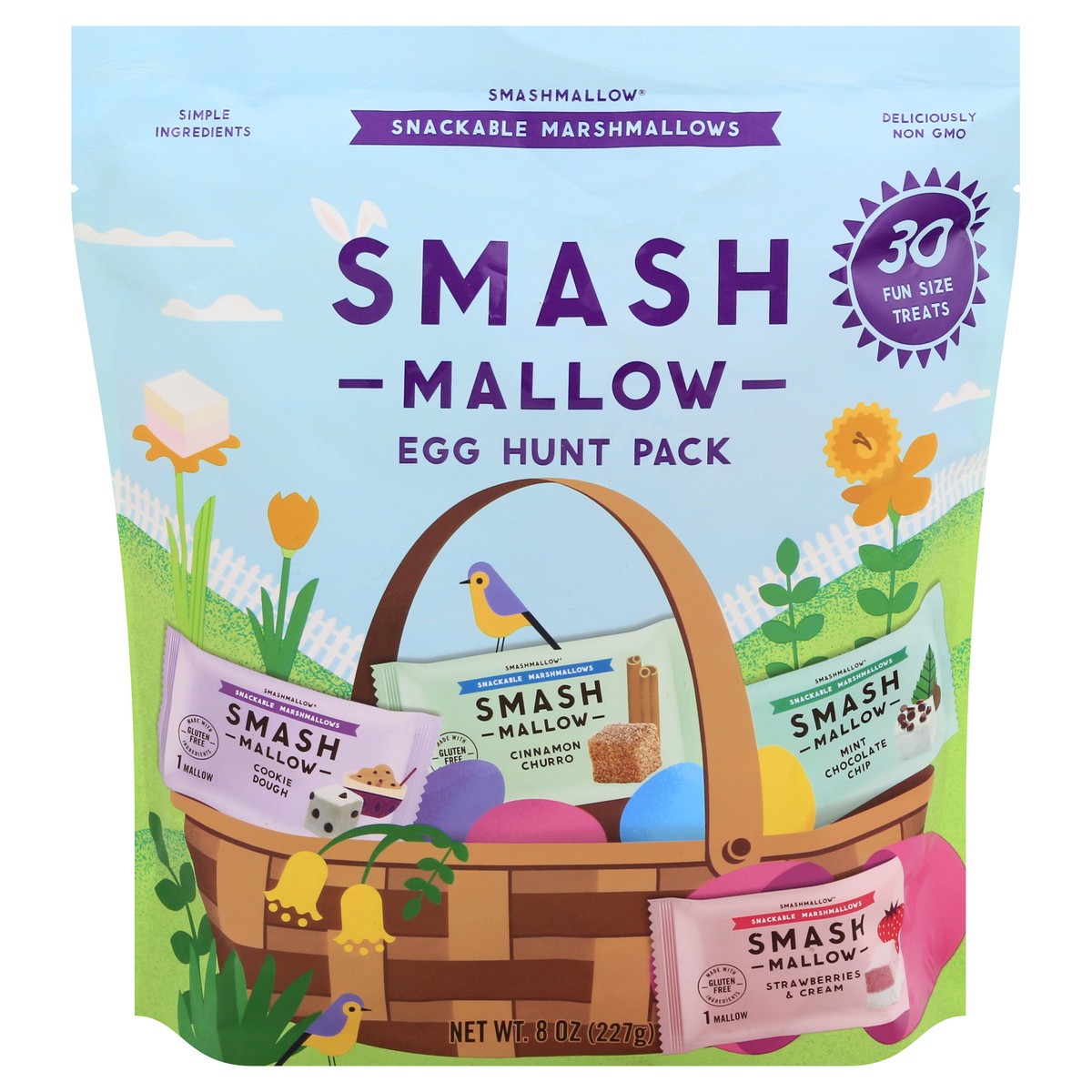 slide 1 of 9, SmashMallow Halloween Pack Marshmallow Treats, 8 oz