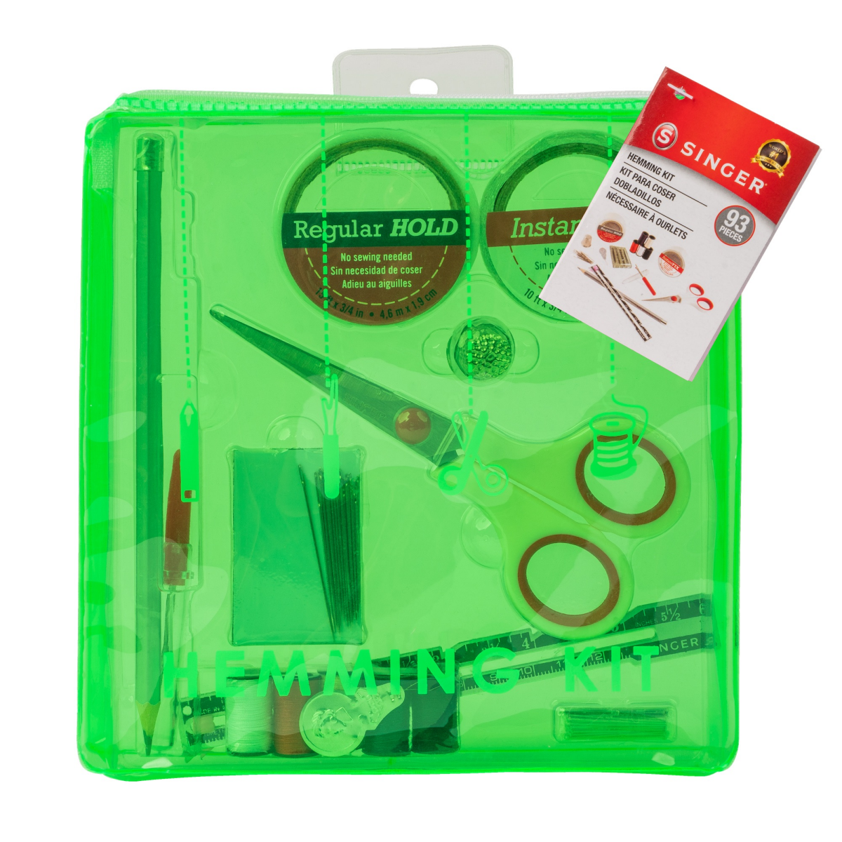 slide 5 of 6, Singer 92-Piece Hemming Kit with Storage Pouch, Assorted Colors, 1 ct