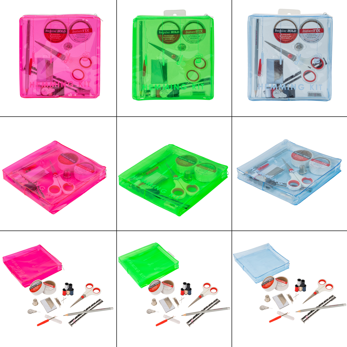 slide 4 of 6, Singer 92-Piece Hemming Kit with Storage Pouch, Assorted Colors, 1 ct