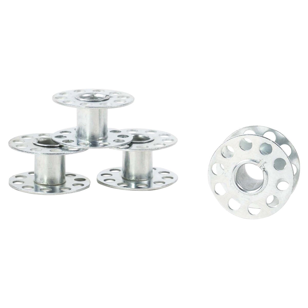 slide 2 of 4, SINGER Metal Class 15 Bobbins, 4 Count, 4 ct