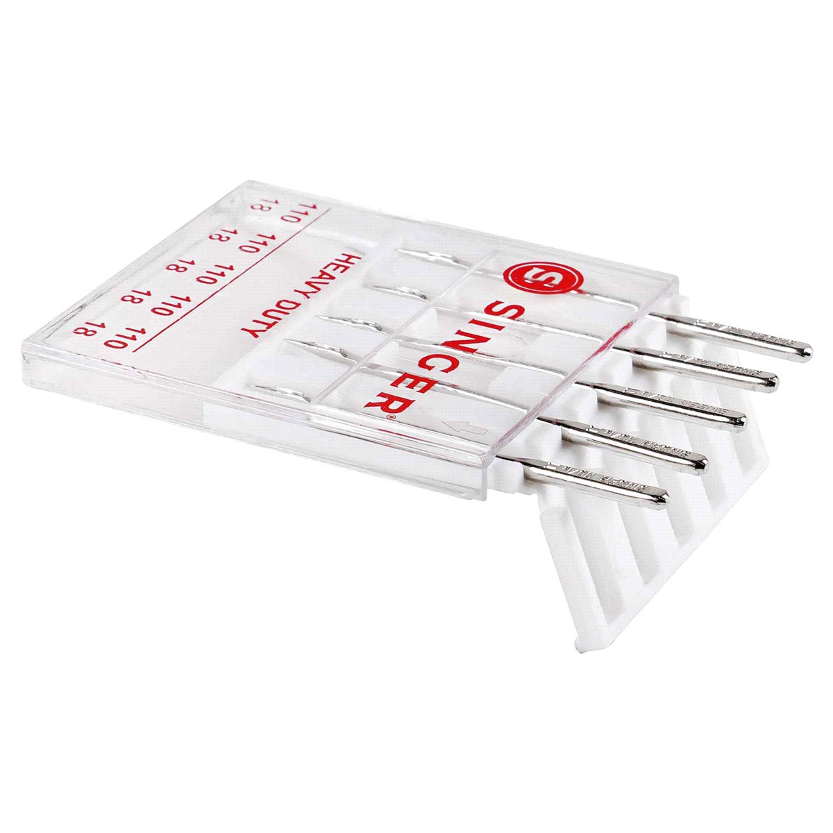 slide 3 of 5, SINGER Heavy Duty Sewing Machine Needles, Size 110/, 1 ct
