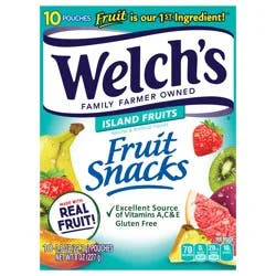 Welch's Island Fruits Fruit Snacks 0.8oz Pouches - 10ct Box