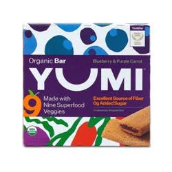 Yumi Organic Blueberry & Purple Carrot Bar 5 - 0.74 oz Bars