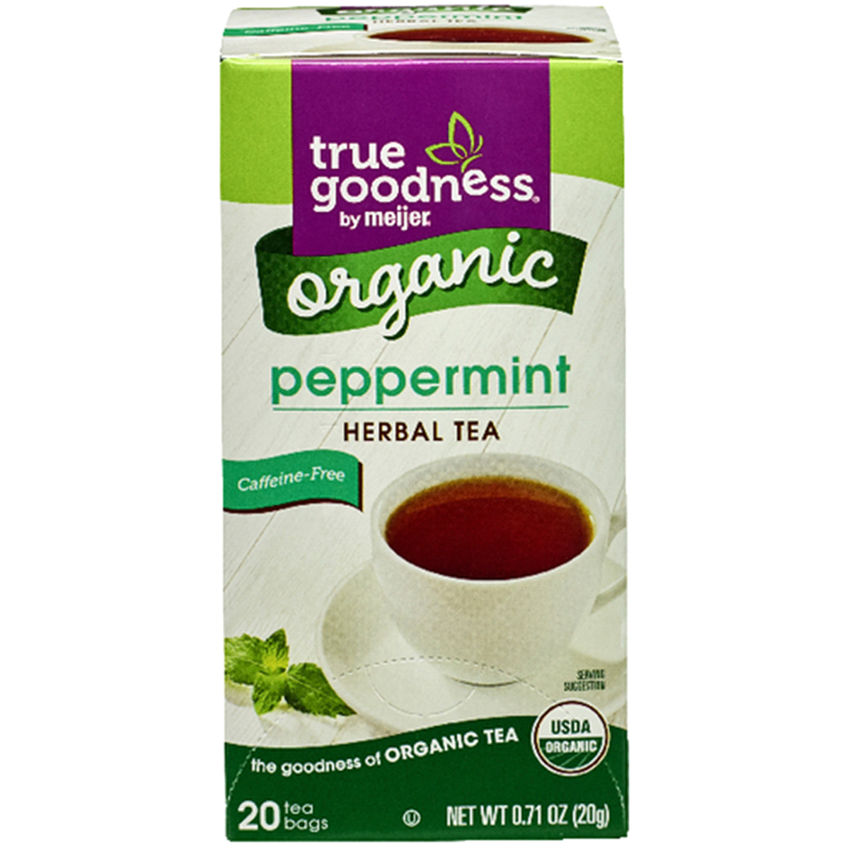 slide 1 of 1, True Goodness Organic Peppermint Tea, 20 ct