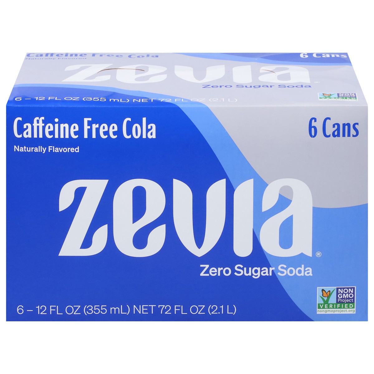 slide 1 of 13, Zevia Zero Sugar Caffeine Free Cola Soda 6 - 12 fl oz Cans, 6 ct