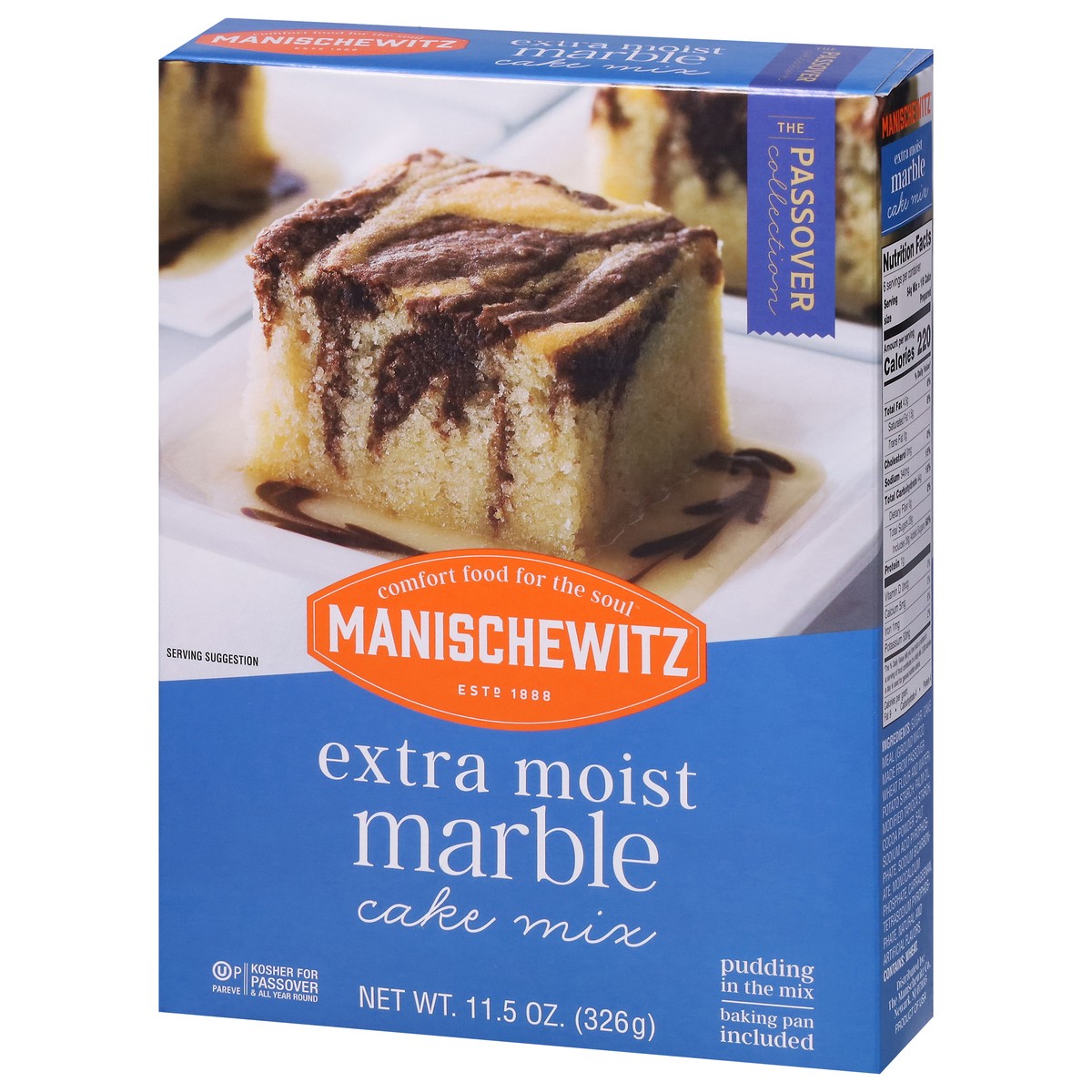 slide 3 of 9, Manischewitz The Passover Collection Extra Moist Marble Cake Mix 11.5 oz, 11.5 oz