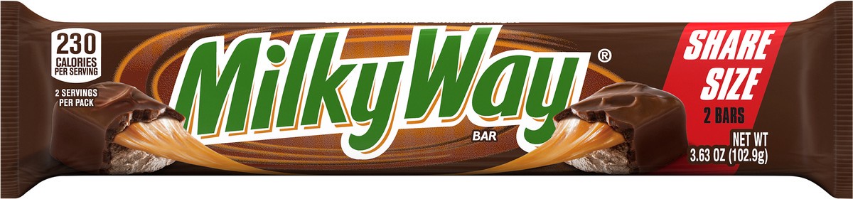 slide 3 of 9, MILKY WAY Candy Milk Chocolate Bar, Share Size, 3.63 Oz, 3.63 oz