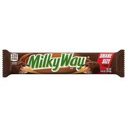 MILKY WAY Candy Milk Chocolate Bar, Share Size, 3.63 Oz