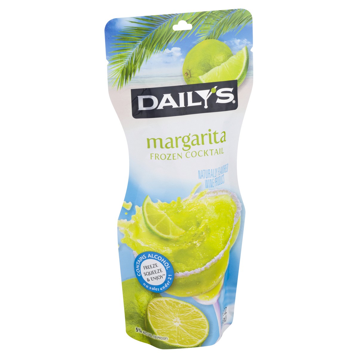 slide 2 of 9, Daily's Margarita Ready to Drink Frozen Cocktail, 10 FL OZ Pouch, 10 oz