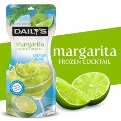 Daily's Margarita Ready to Drink Frozen Cocktail, 10 FL OZ Pouch