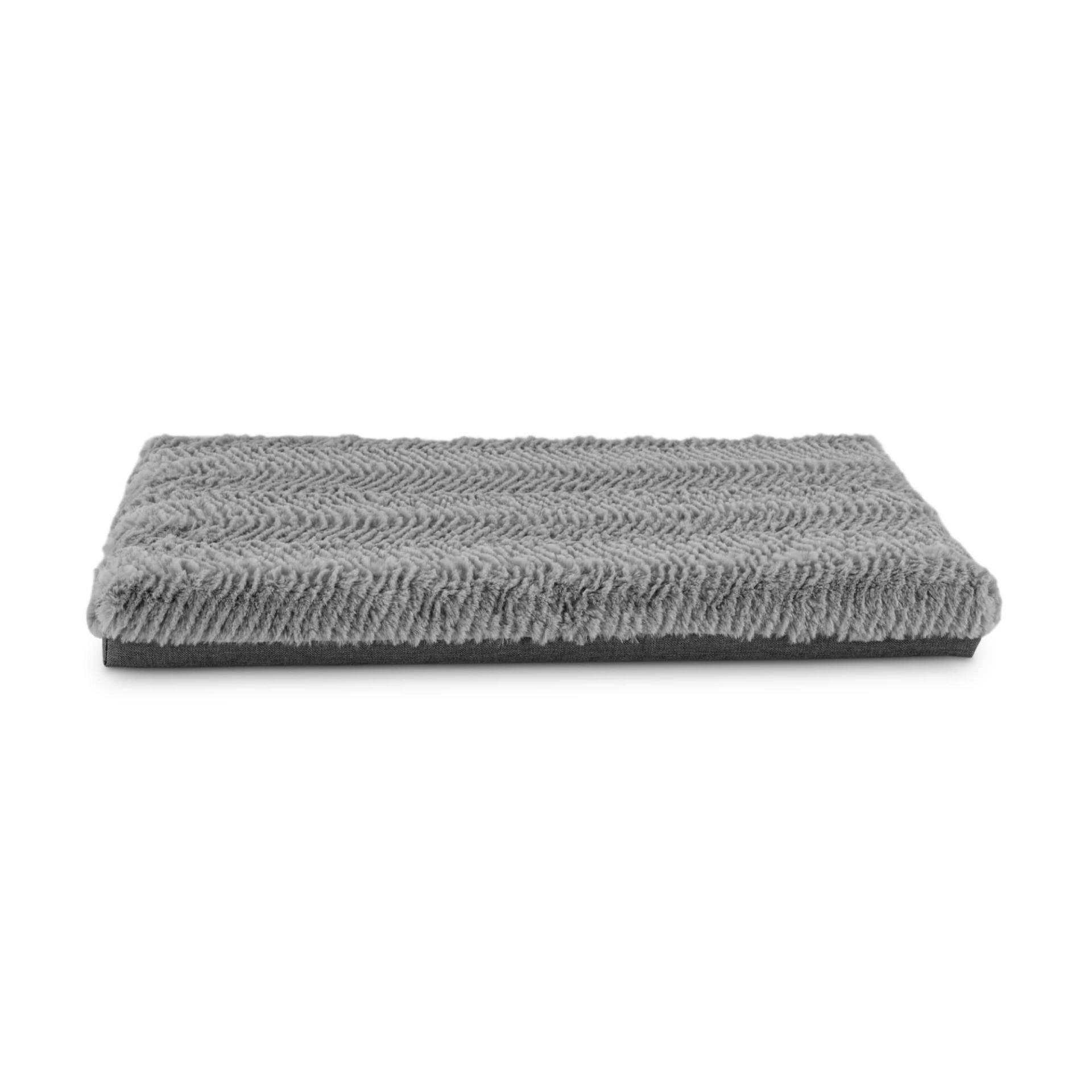 slide 1 of 1, You & Me Grey Orthopedic & Memory Foam Dog Mat, MED