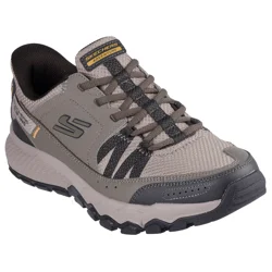 Skechers Men's Dynamite AT Escapar Casual Shoes, Taupe, Size 11.5