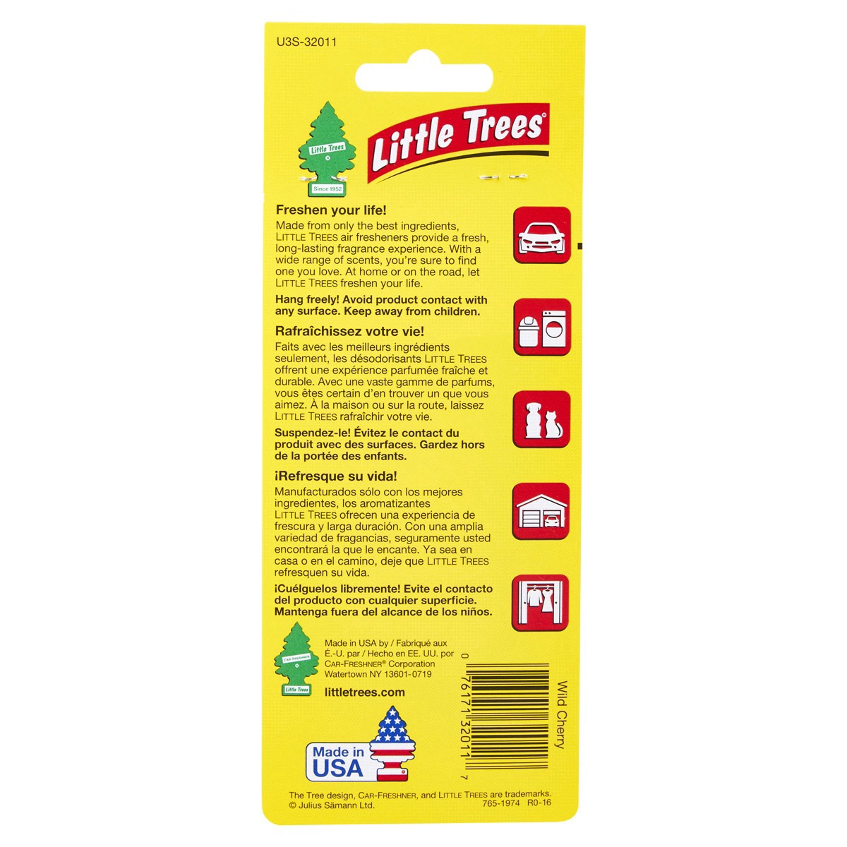 slide 22 of 29, Little Trees Wild Cherry Air Fresheners, 3 ct