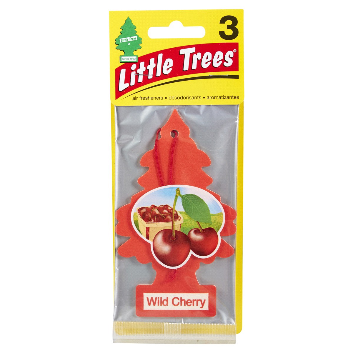 slide 1 of 29, Little Trees Wild Cherry Air Fresheners, 3 ct