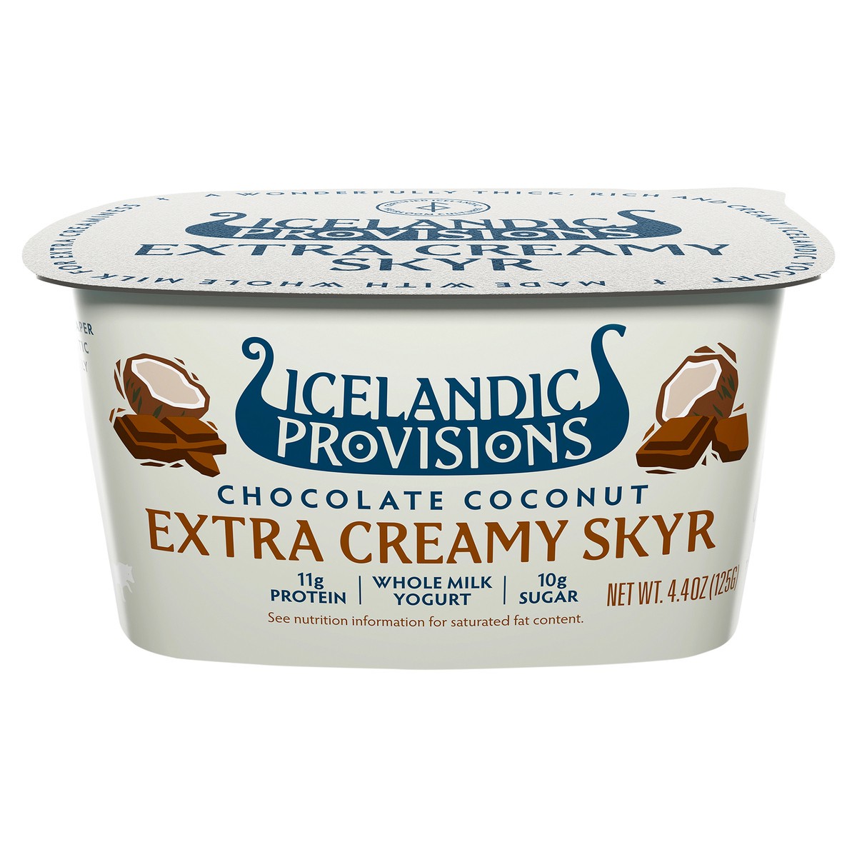 slide 1 of 10, Icelandic Provisions Chocolate Coconut Extra Creamy Skyr 4.4 oz, 4.4 oz