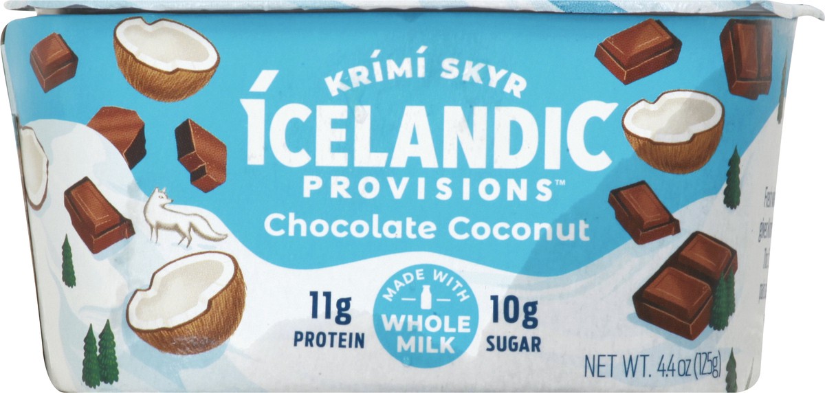 slide 7 of 10, Icelandic Provisions Chocolate Coconut Extra Creamy Skyr 4.4 oz, 4.4 oz
