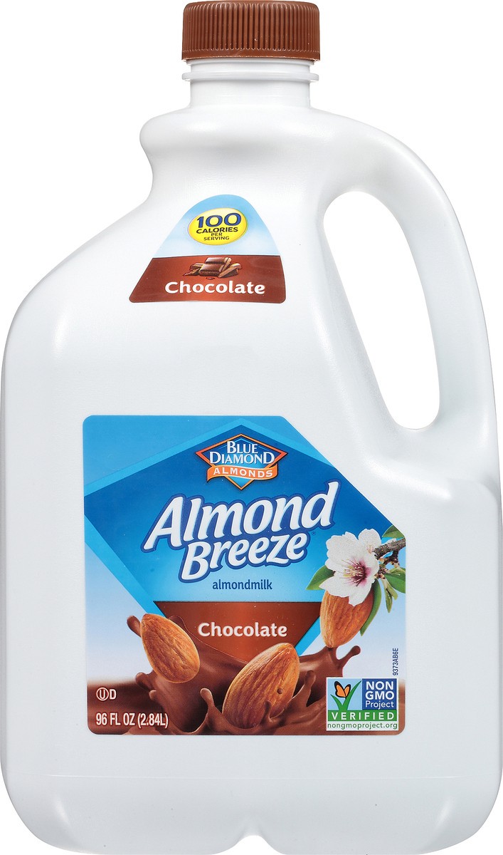 slide 5 of 14, Almond Breeze Blue Diamond Almond Breeze Chocolate Almondmilk 96 fl. oz. Jug, 96 oz