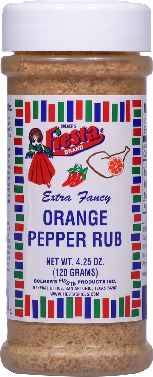 slide 8 of 14, Bolner's Fiesta Brand Extra Fancy Orange Pepper Rub 4.25 oz, 4.25 oz