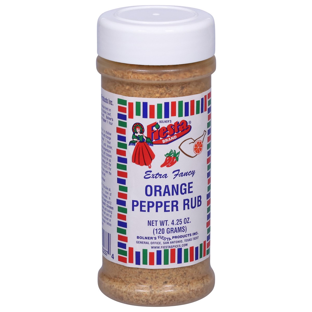 slide 5 of 14, Bolner's Fiesta Brand Extra Fancy Orange Pepper Rub 4.25 oz, 4.25 oz