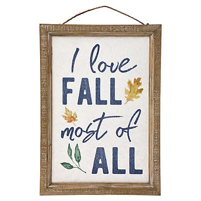 slide 1 of 1, Destination Holiday Wooden Love Fall Wall Decoration, 1 ct