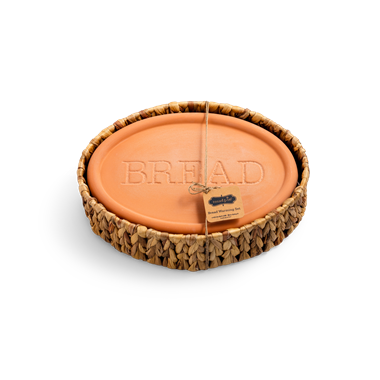 slide 1 of 1, Mud Pie Bread Basket And Warming Stone, 1 ct