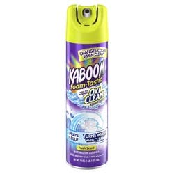 Oxi-Clean Foam-Tastic™ Foaming Bathroom Cleaner, Fresh Scent, 19 oz Spray Can, Eliminates Soap Scum, Grime and Stains