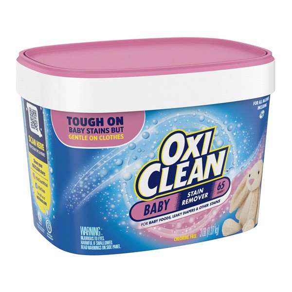 slide 15 of 21, Oxi-Clean Versatile Stain Remover Baby Stain Soaker, 3 lb, 3 lb