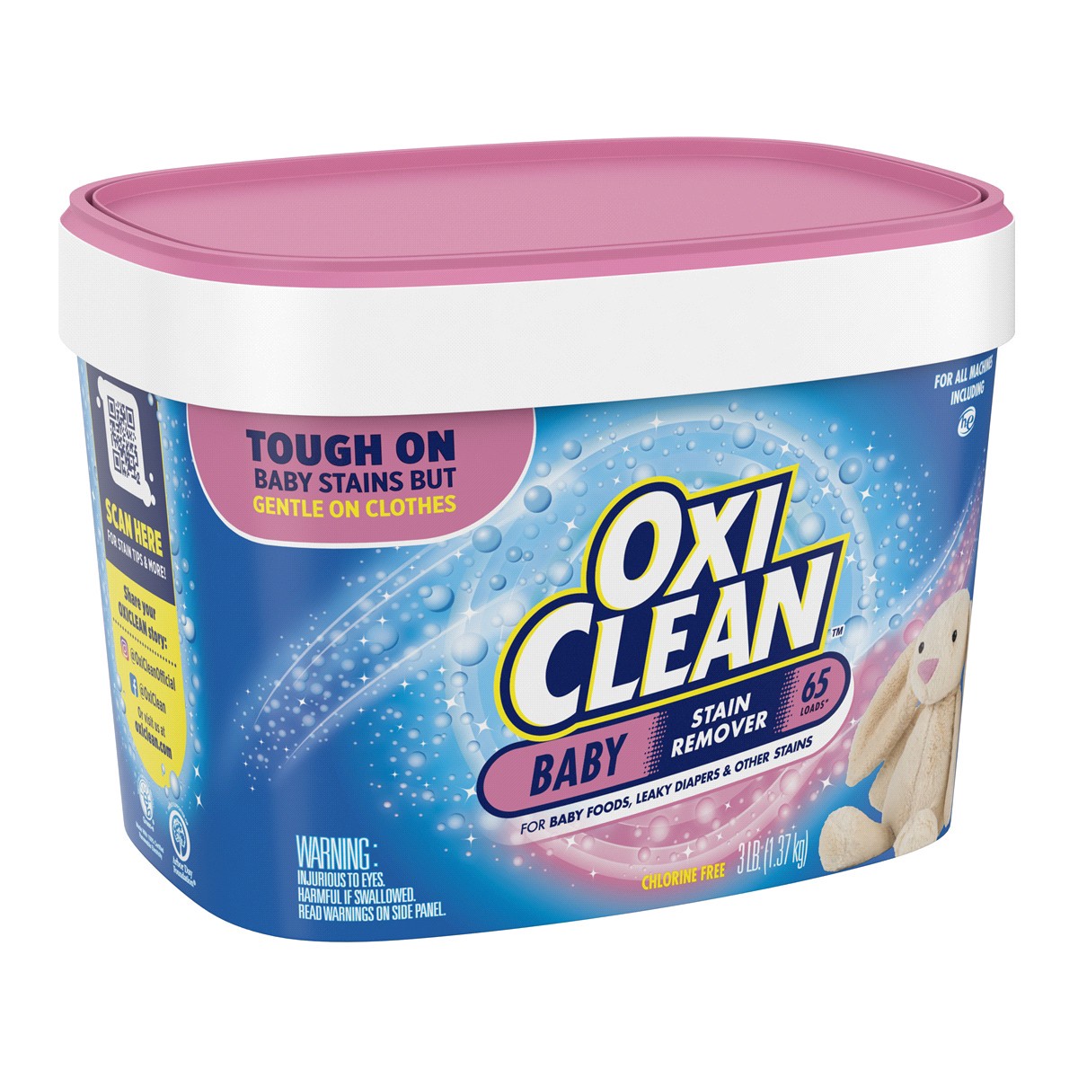 slide 2 of 21, Oxi-Clean Versatile Stain Remover Baby Stain Soaker, 3 lb, 3 lb