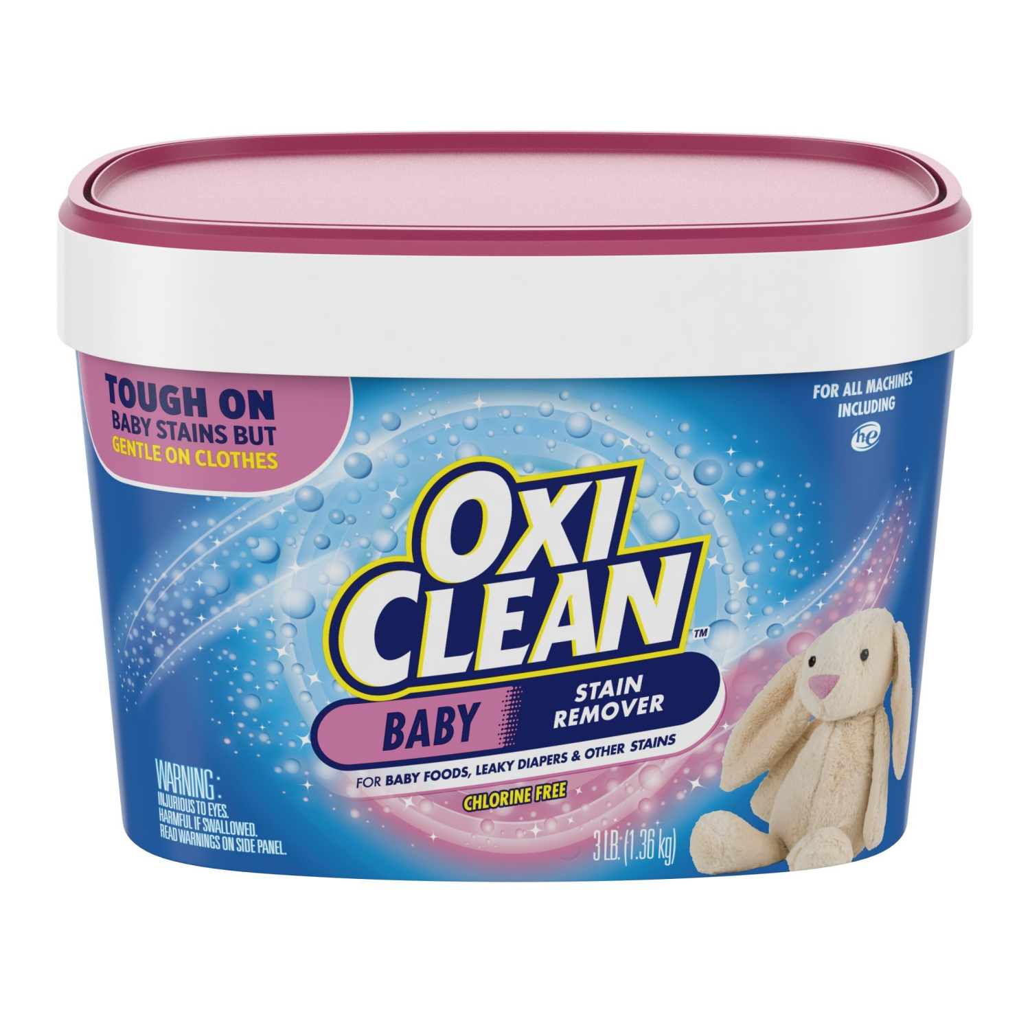 slide 1 of 21, Oxi-Clean Versatile Stain Remover Baby Stain Soaker, 3 lb, 3 lb