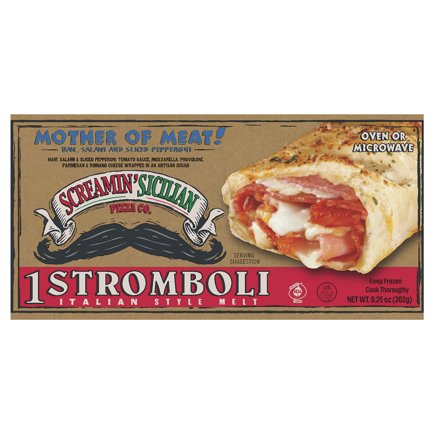 slide 1 of 1, Screamin' Sicilian Mother of Meat! Stomboli 9.25 oz, 9.25 oz