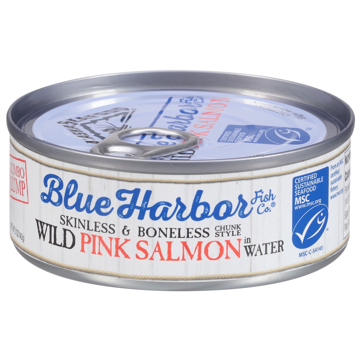 slide 8 of 9, Blue Harbor Fish Co.. Wild Pink Salmon In Water With Sea Salt, 5 oz